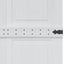 Ladedør CORONA 90 x 210 cm Massivt fyrretræ Hvid