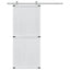 Ladedør CORONA 90 x 210 cm Massivt fyrretræ Hvid