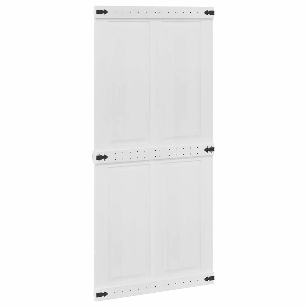 Ladedør CORONA 100 x 210 cm Massivt fyrretræ Hvid
