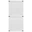 Ladedør CORONA 100 x 210 cm Massivt fyrretræ Hvid