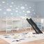 Kids'loftseng med rutsjebane Hvid og Antracit 107 x 203 cm