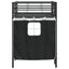 Kids'loftseng med gardiner Sort 75 x 190 cm