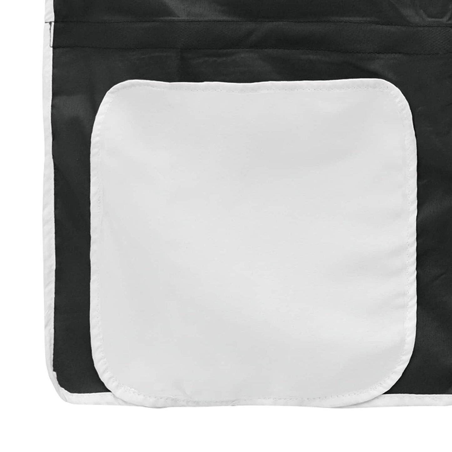 Kids'loftseng med gardiner Ensfarvet Hvid og sort 100 x 200 cm