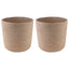 Plantepotte Sæt 2 stk. Naturfarvet Ø 28 x 28 cm 100% Tossa Jute