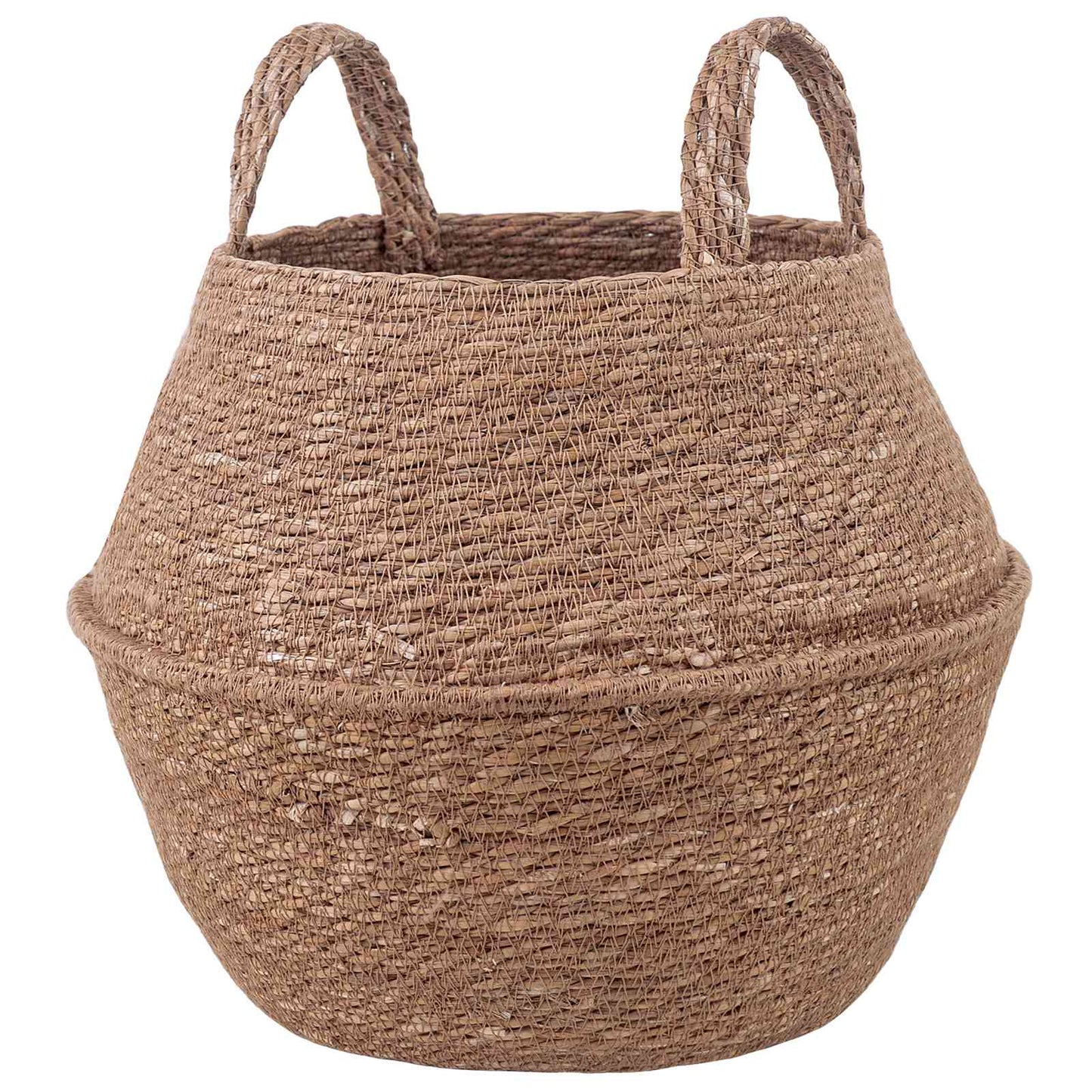 Plantekrukke med håndtag Naturfarvet Ø 32 x 32 cm 100% Søgræs