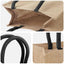 Jute tasker 50 Naturfarvet og sort 26 x 22 x 14 cm