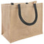 Jute tasker 50 Naturfarvet og sort 26 x 22 x 14 cm