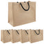 Jute tasker 5 Naturfarvet og sort 42 x 33 x 19 cm