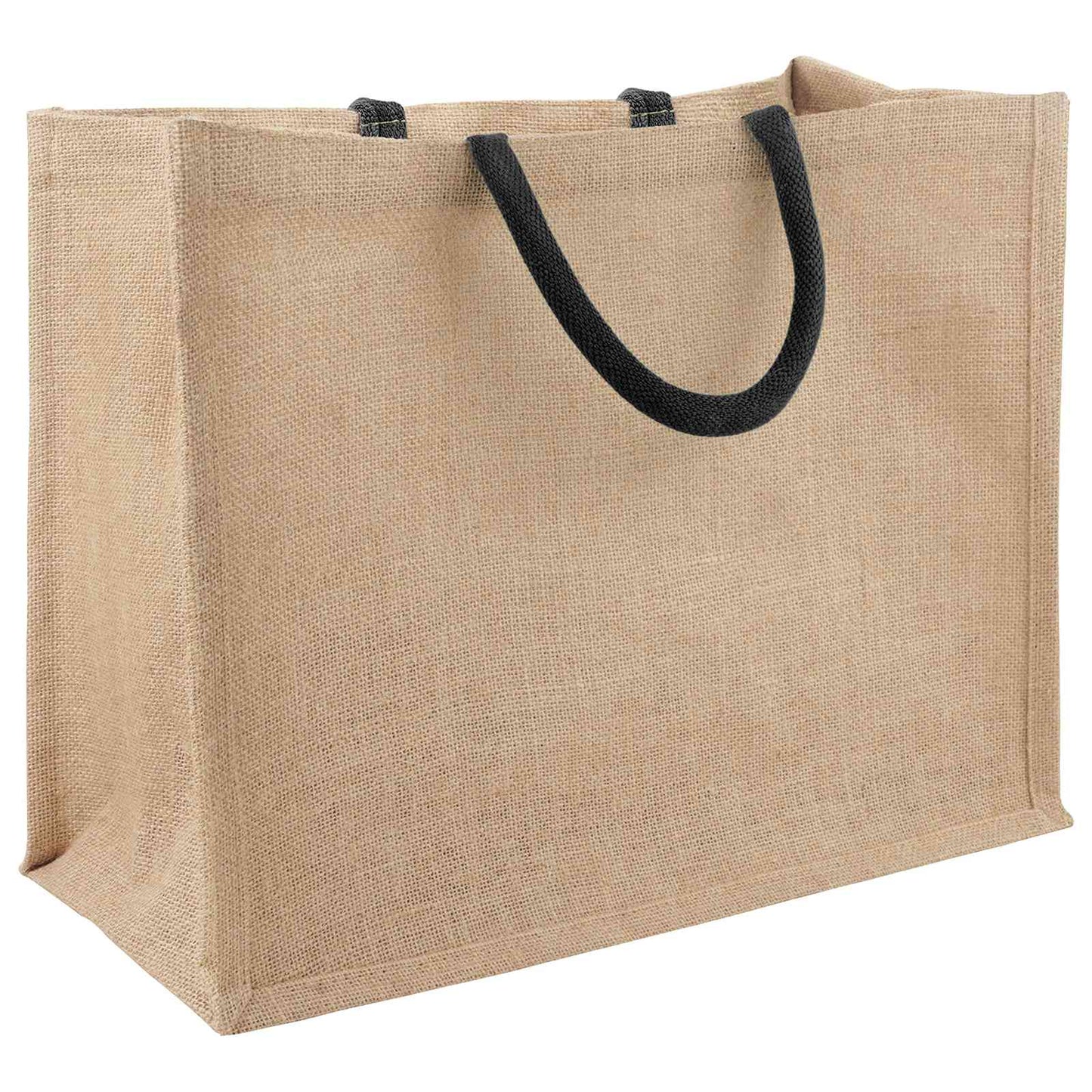 Jute tasker 10 Naturfarvet og sort 42 x 33 x 19 cm