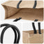 Jute tasker 50 Naturfarvet og sort 42 x 33 x 19 cm