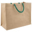 Jute tasker 5 Naturlig og Grøn 42 x 33 x 19 cm 100% Tossa Jute