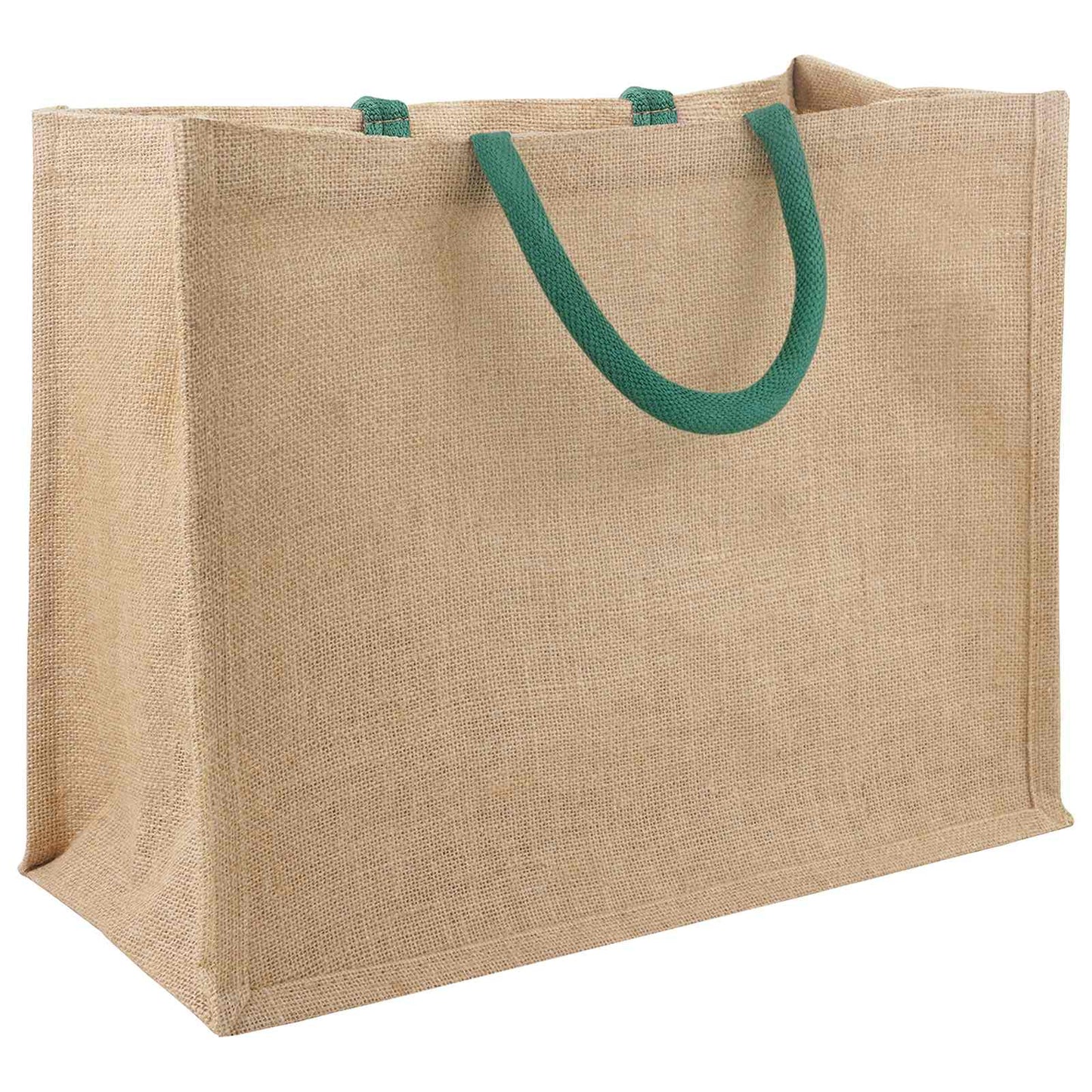 Jute tasker 10 Naturlig og Grøn 42 x 33 x 19 cm 100% Tossa Jute