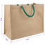 Jute tasker 10 Naturlig og Grøn 42 x 33 x 19 cm 100% Tossa Jute