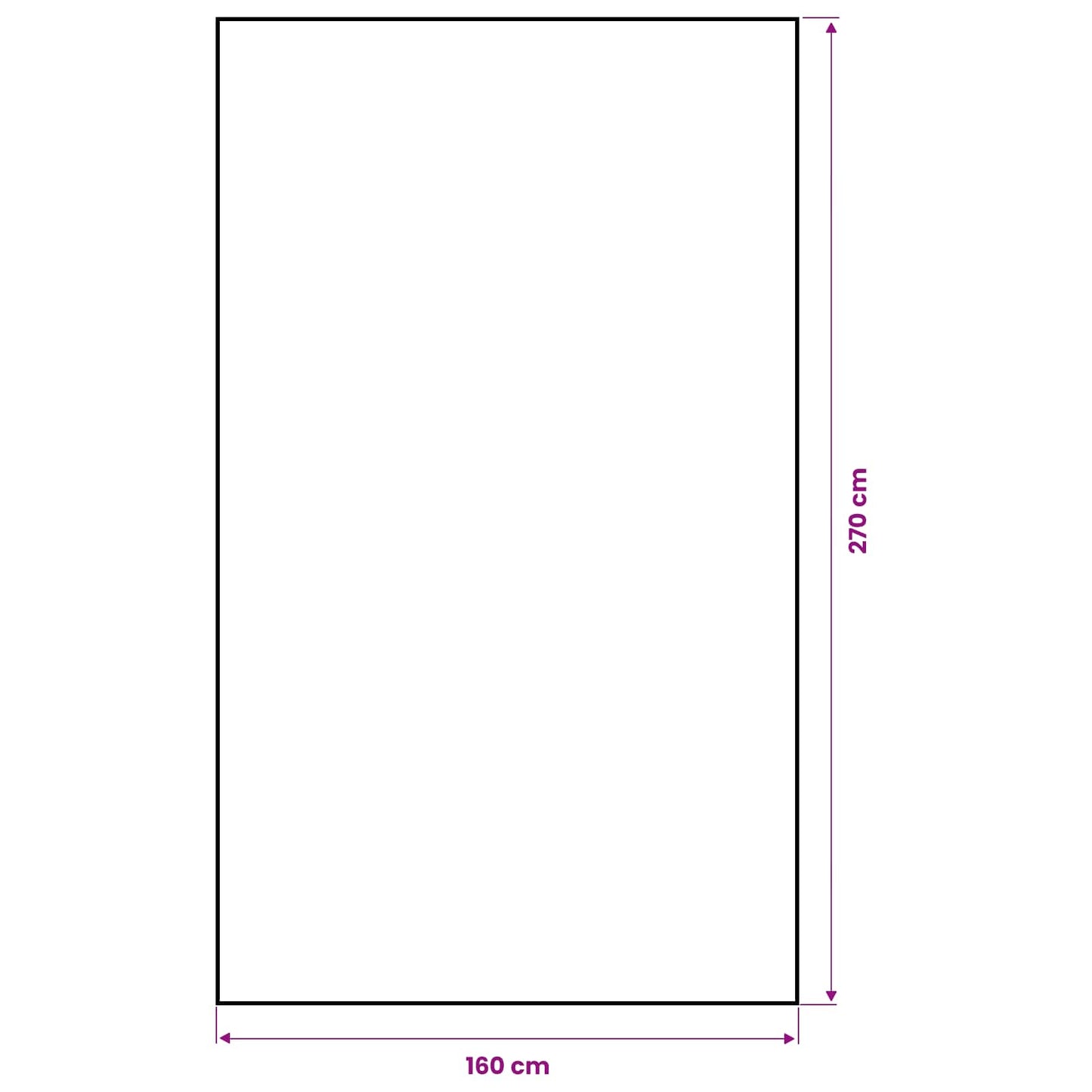 Jute Dækmotiv Naturfarvet 160 x 270 cm 100% Tossa Jute