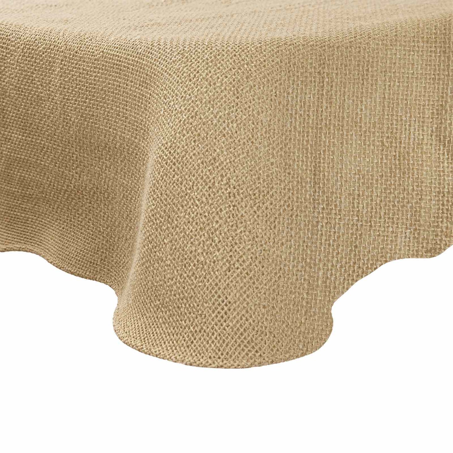 Jute Dækmotiv Naturfarvet Ø 180 cm 100% Tossa Jute