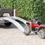 Motorcykelrampe 680 kg 2 pcs Sølv 205 x 28 x 5 cm Aluminium