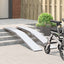 Motorcykelrampe 680 kg 2 pcs Sølv 205 x 28 x 5 cm Aluminium