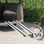 Rampe til kørestol 270 kg 2 stk. Sort 270 kg per sæde Aluminium