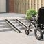 Rampe til kørestol 270 kg 2 stk. Sort 270 kg per sæde Aluminium