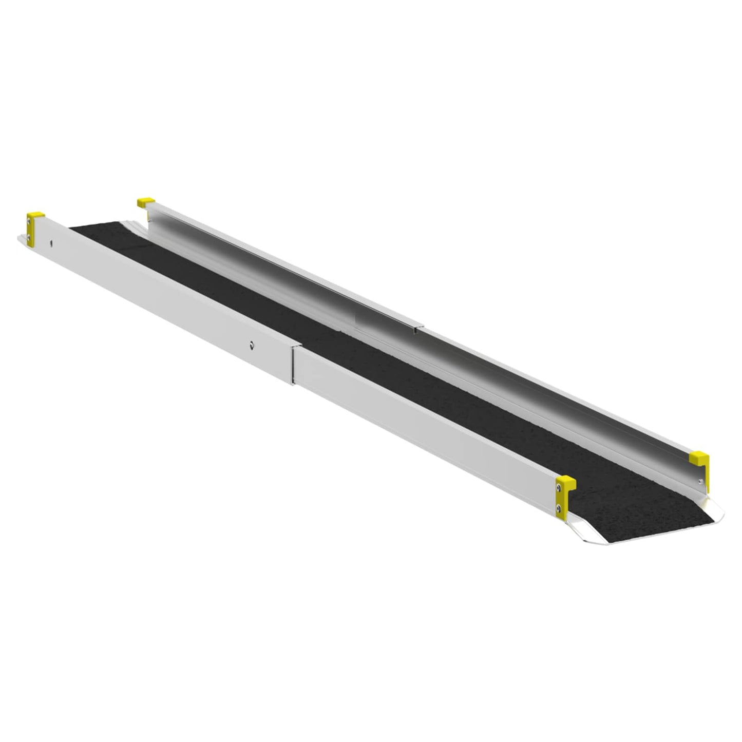 Rampe til kørestol 270 kg 2 stk. Sort 270 kg per sæde Aluminium