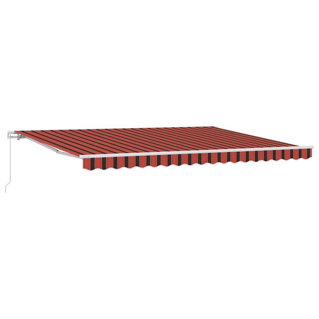 Utrækkelig Markise Orange og Brun 450 × 300 cm