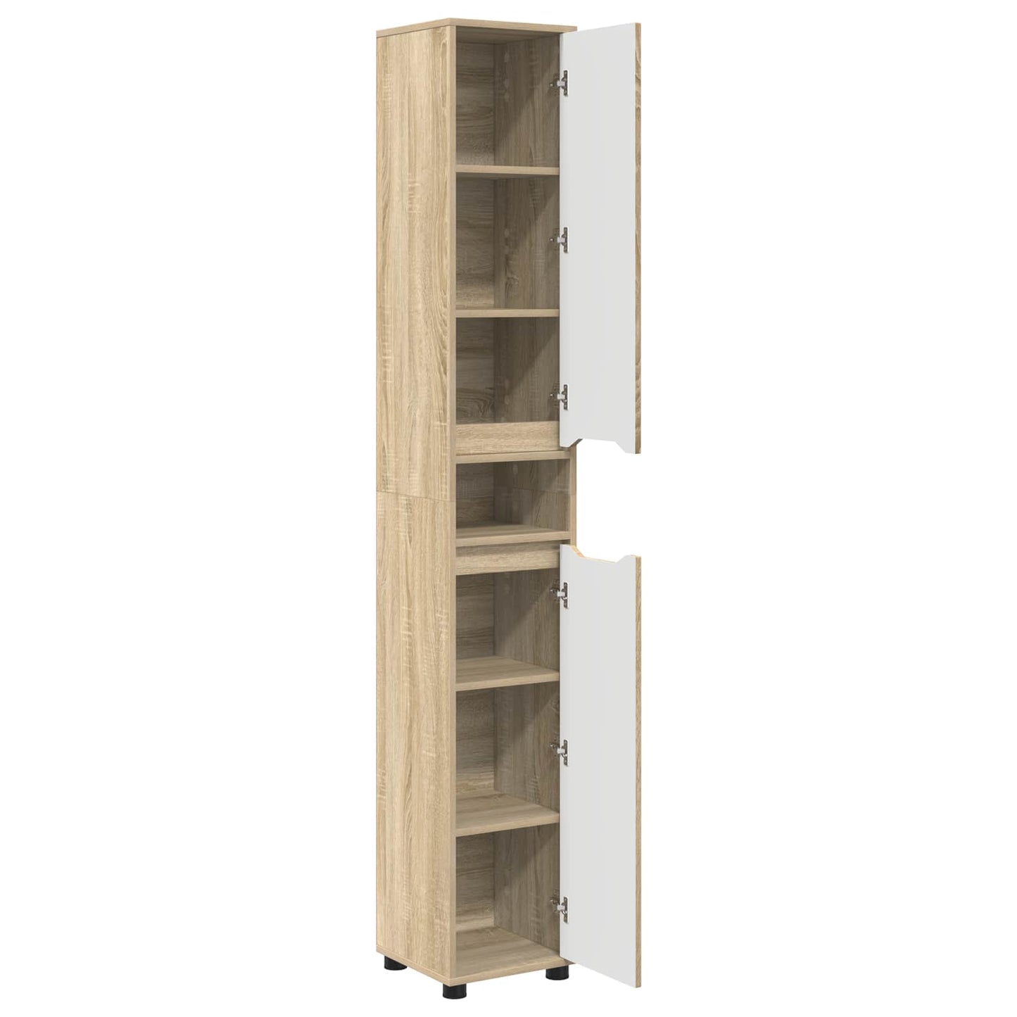 Badeværelsesskab Sonoma eg 30,5 x 30 x 195 cm Konstrueret træ