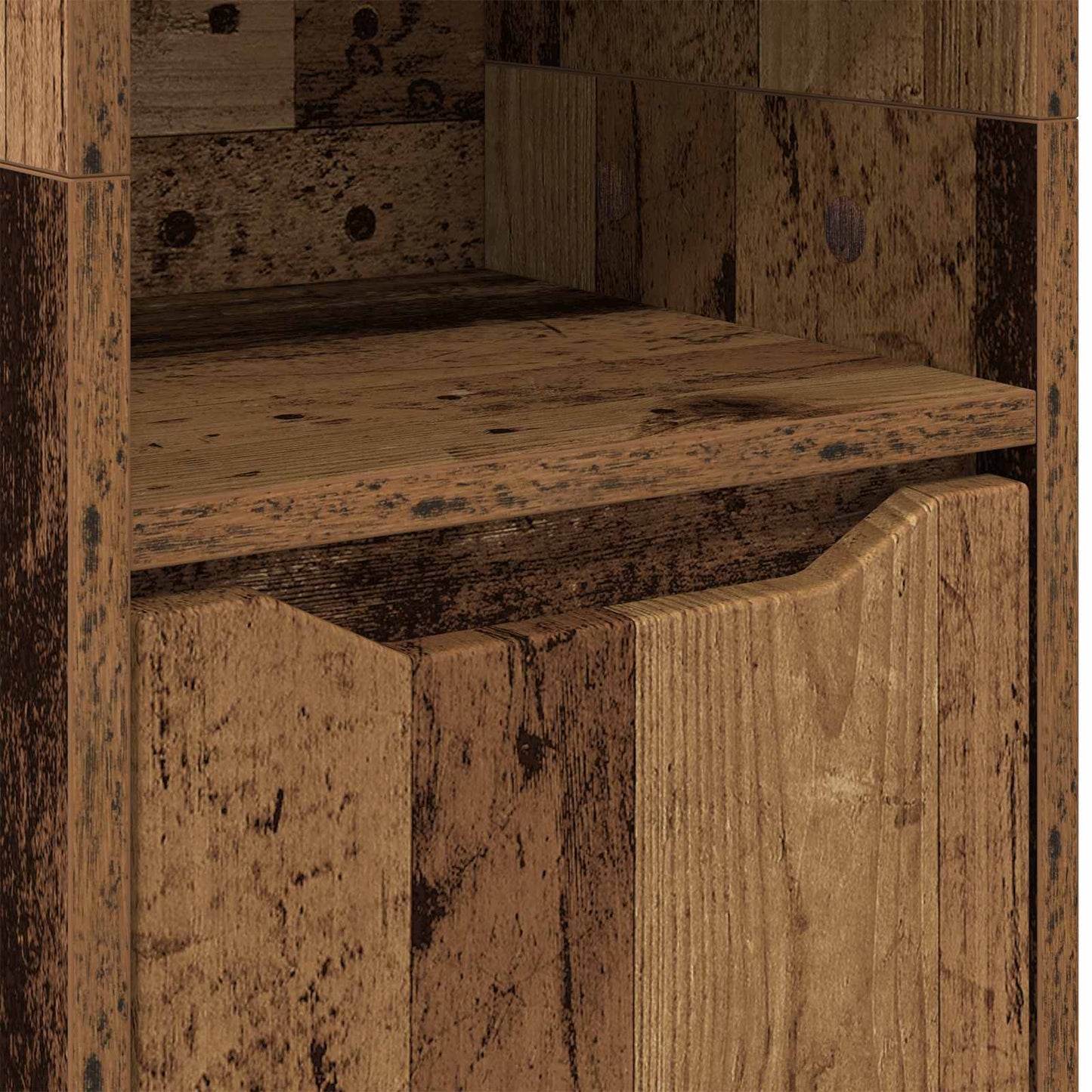 Badeværelsesskab Gammelt træ 30,5 x 30 x 195 cm Konstrueret træ