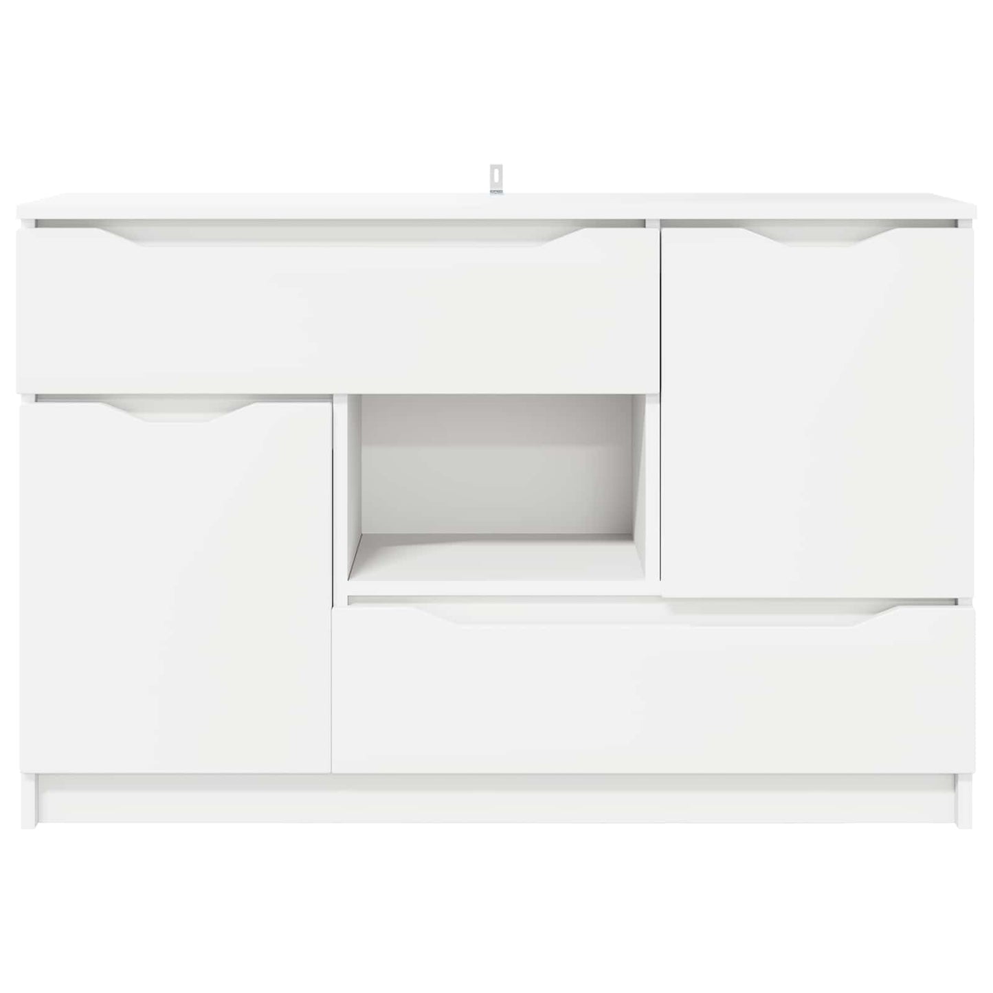 Sideboard med skuffe Hvid 100 x 30 x 65,6 Konstrueret træ