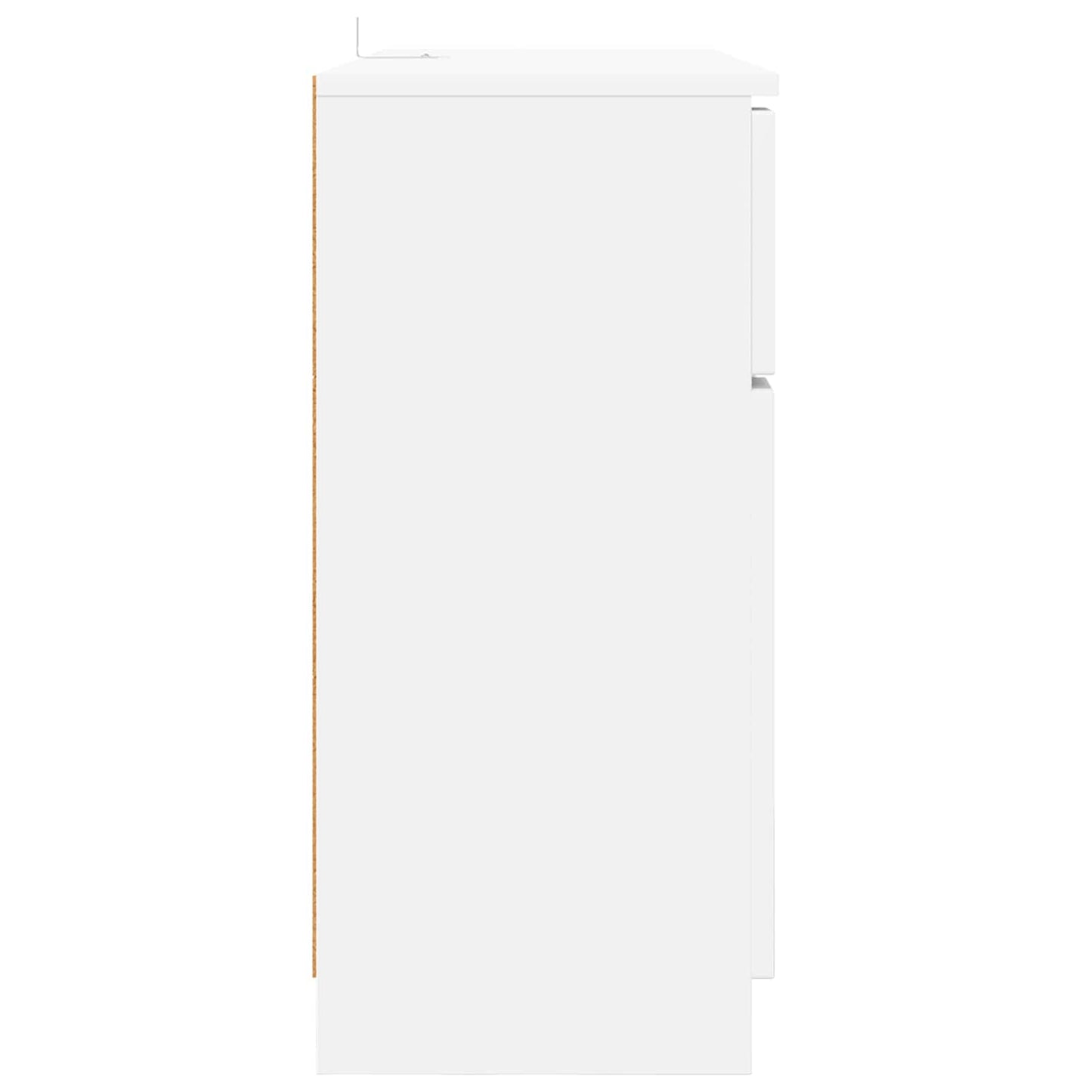 Sideboard med skuffe Hvid 100 x 30 x 65,6 Konstrueret træ
