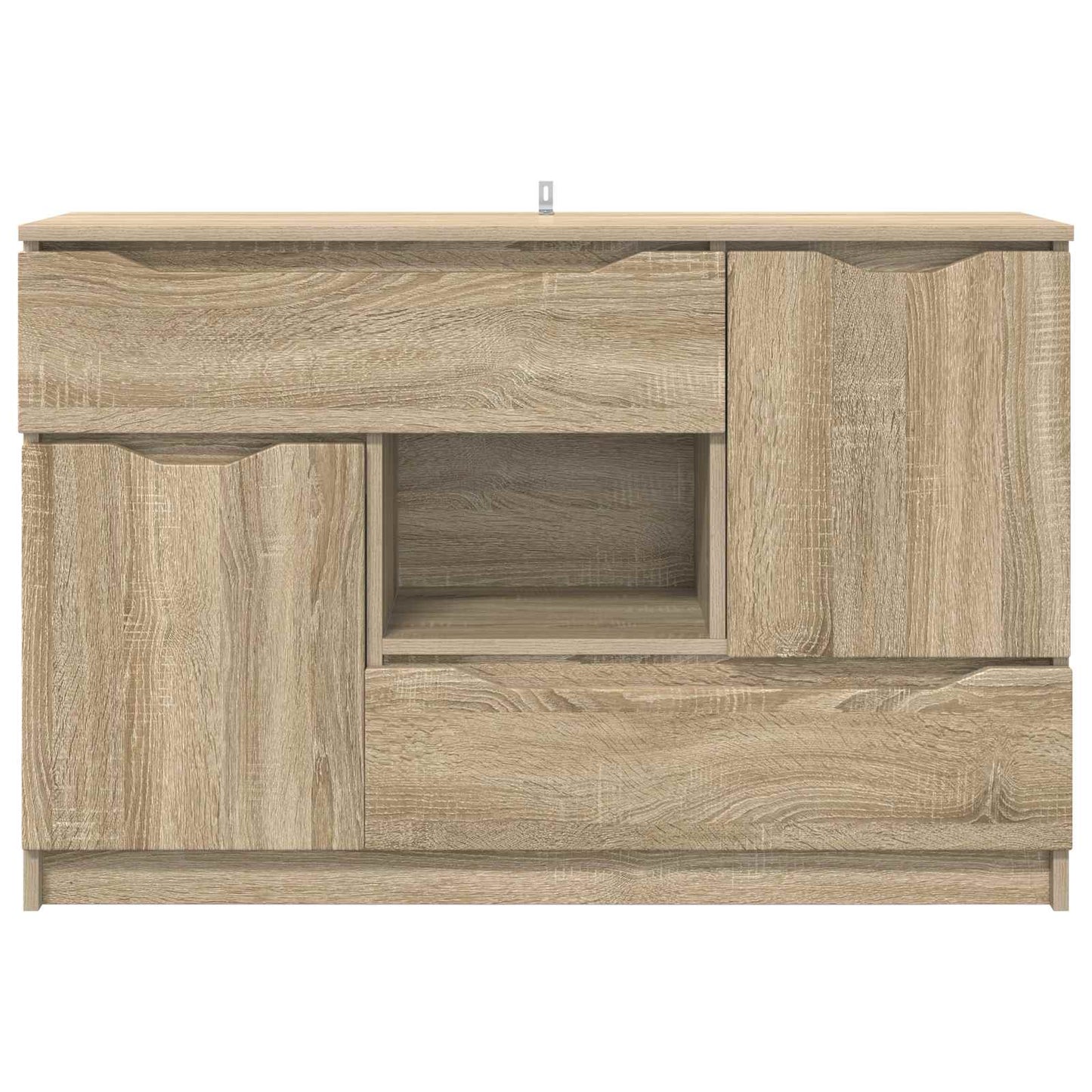 Sideboard med skuffe Sonoma eg 100 x 30 x 65,6 Konstrueret træ