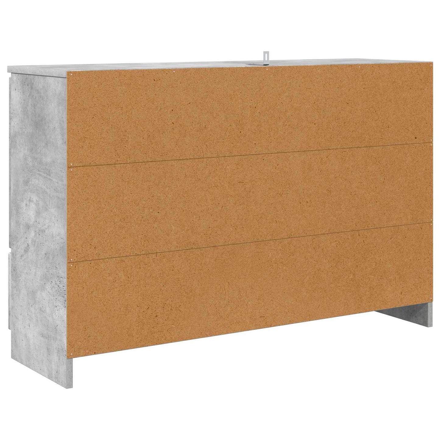 Sideboard med skuffe Beton Grå 100 x 30 x 65,6 Konstrueret træ