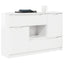 Sideboard Høj gloss hvid 100 x 30 x 65,6 Konstrueret træ