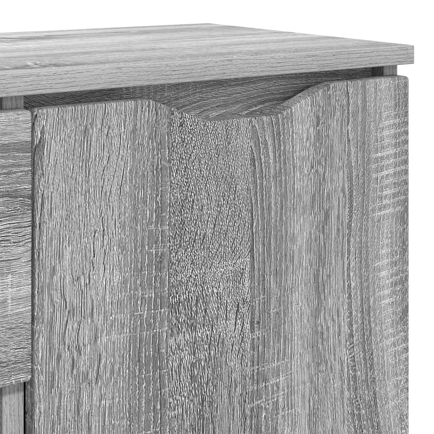 Sideboard med skuffe Grå Sonoma 100 x 30 x 65,6 Konstrueret træ