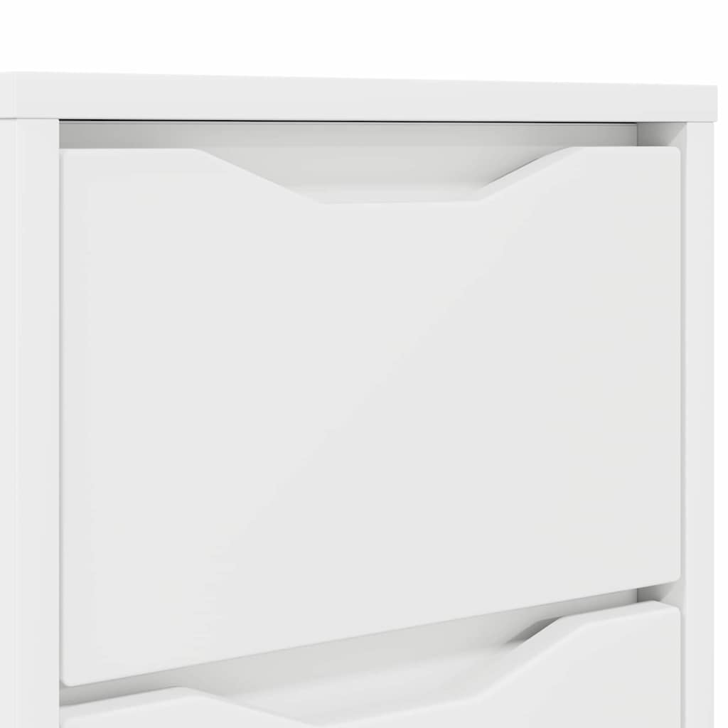 Sengeborde 2 pcs Hvid 30,5 x 30 x 43 cm Konstrueret træ