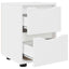 Sengeborde 2 pcs Hvid 30,5 x 30 x 43 cm Konstrueret træ