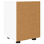 Sengeborde 2 pcs Hvid 30,5 x 30 x 43 cm Konstrueret træ