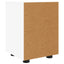 Sengeborde 2 stk. Hvid 30,5 x 30 x 43 cm Konstrueret træ