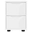 Sengeborde 2 pcs Hvid 30,5 x 30 x 43 cm Konstrueret træ