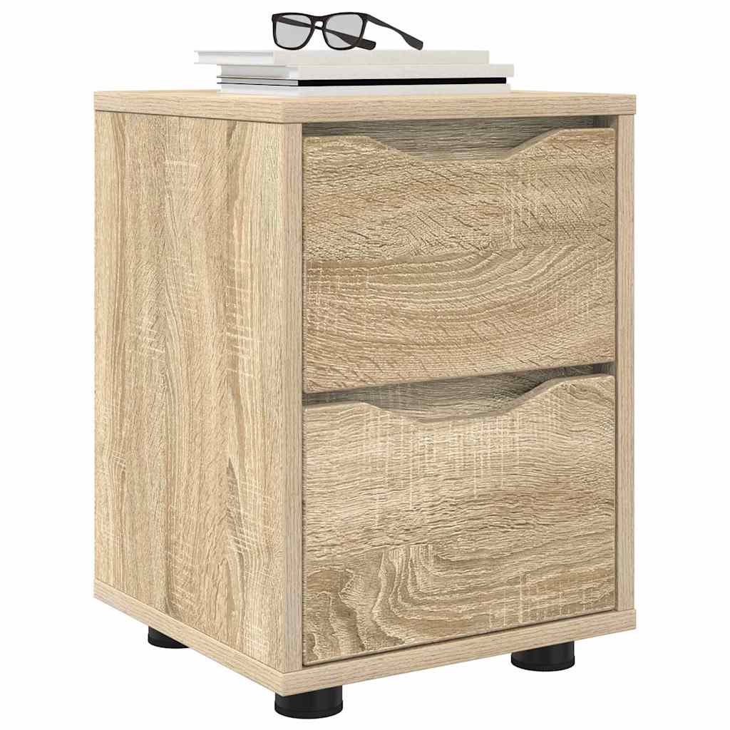 Sengeborde 2 pcs Sonoma eg 30,5 x 30 x 43 cm Konstrueret træ