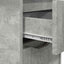 Sengeborde 2 pcs Beton Grå 30,5 x 30 x 43 cm Konstrueret træ