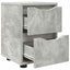 Sengeborde 2 pcs Beton Grå 30,5 x 30 x 43 cm Konstrueret træ
