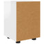 Sengebord Høj gloss hvid 30,5 x 30 x 43 cm Konstrueret træ