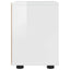 Sengeborde med skuffe 2 pcs Høj gloss hvid 30,5 x 30 x 43 cm