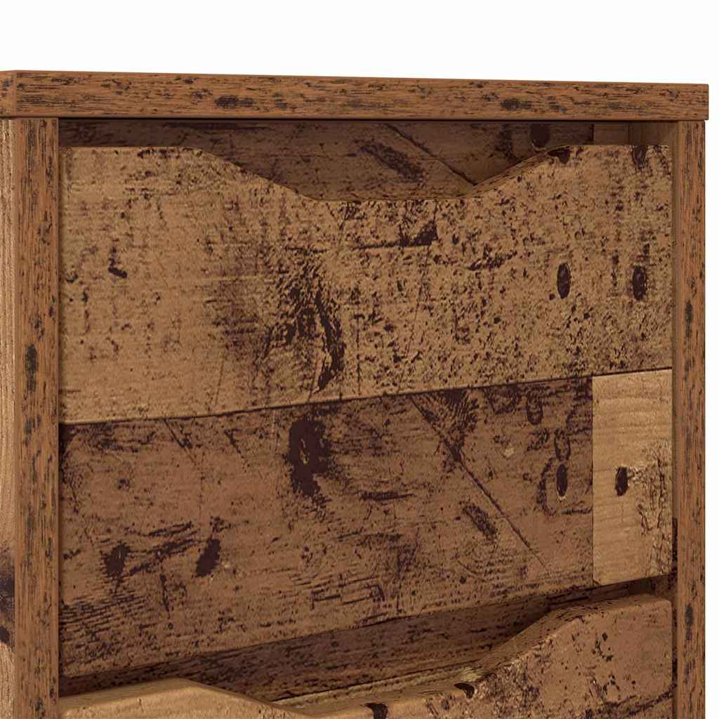 Sengeborde 2 pcs Gammelt træ 30,5 x 30 x 43 cm Konstrueret træ