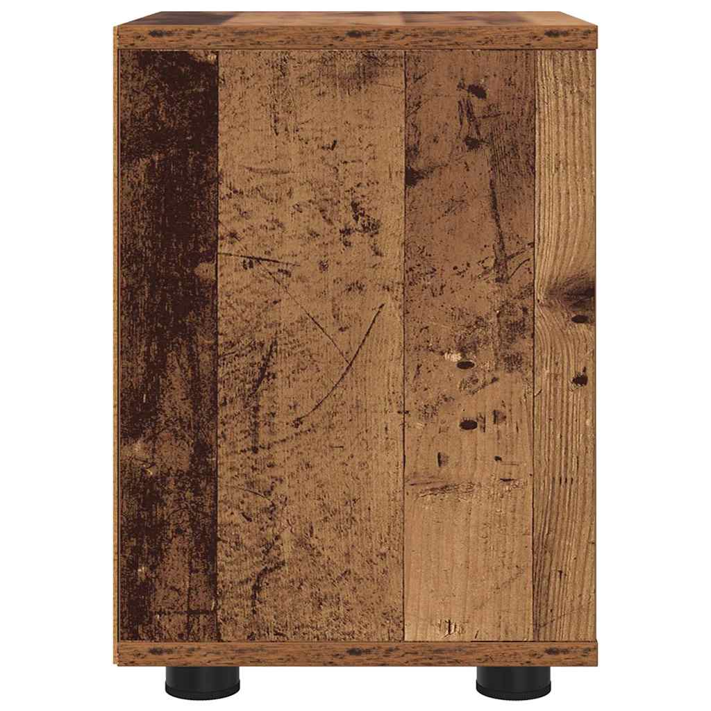 Sengeborde 2 pcs Gammelt træ 30,5 x 30 x 43 cm Konstrueret træ