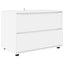 Opbevaringsskab 80 x 48 x 57 cm Konstrueret træ Hvid
