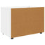 Opbevaringsskab 80 x 48 x 57 cm Konstrueret træ Hvid