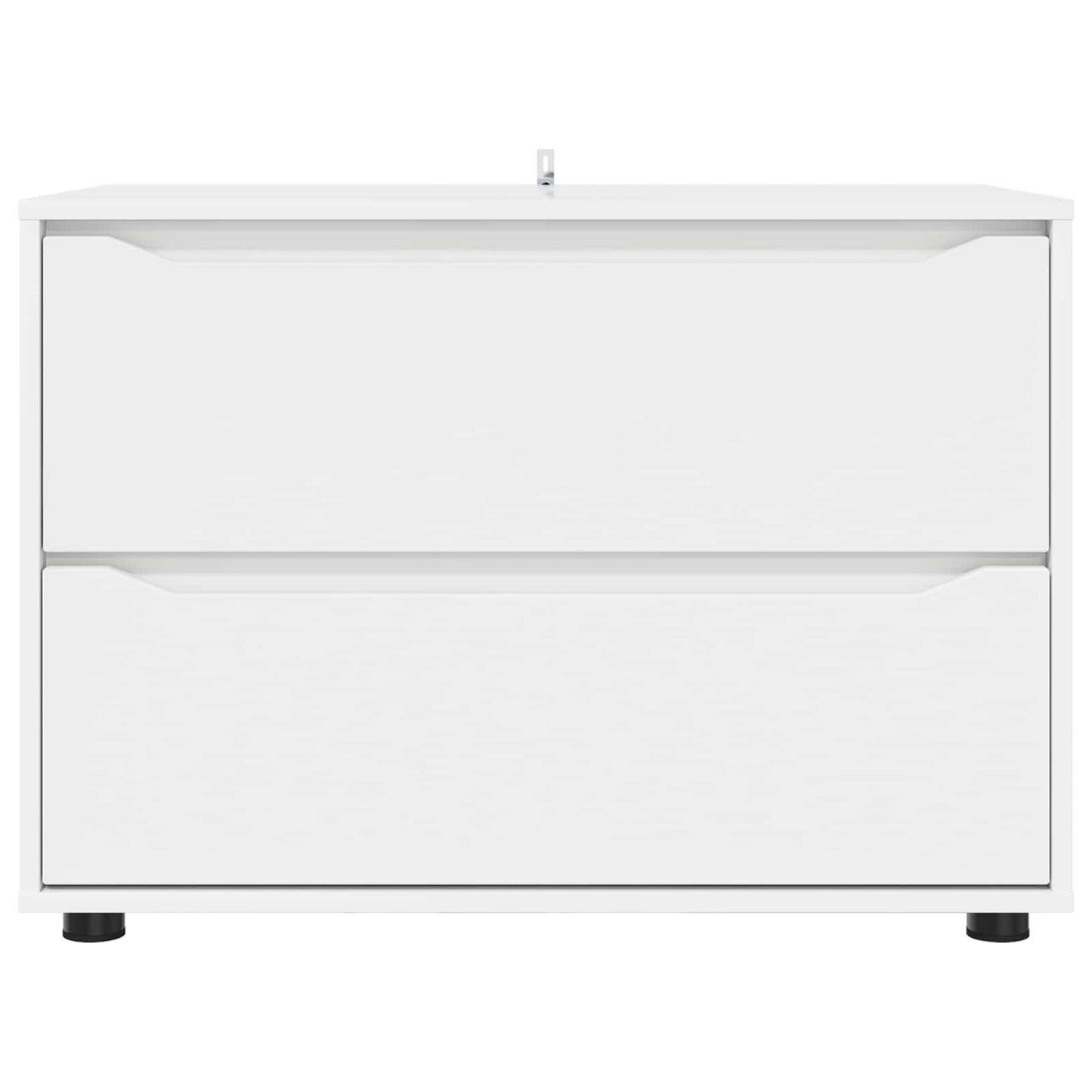 Opbevaringsskab 80 x 48 x 57 cm Konstrueret træ Hvid
