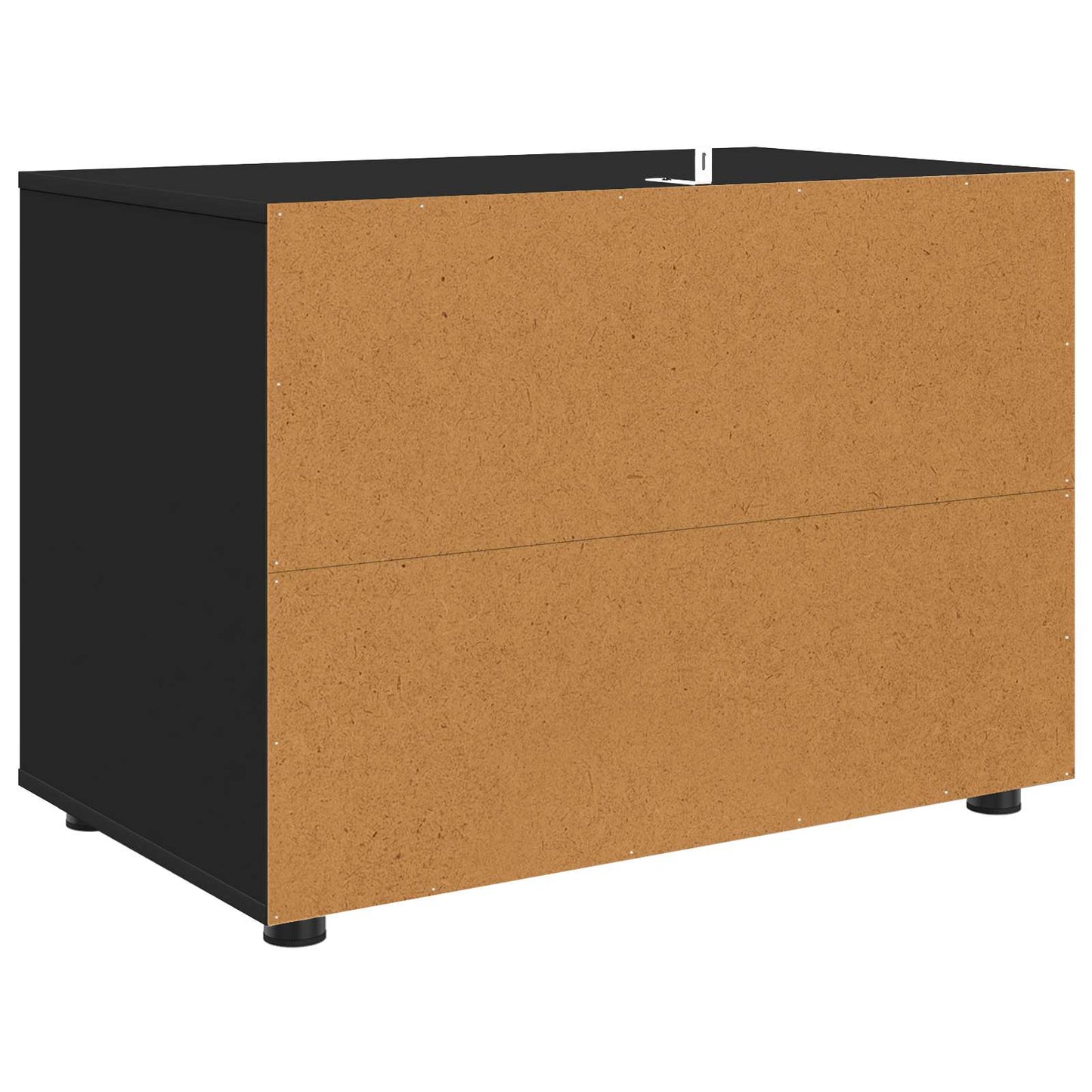 Opbevaringsskab Sort 80 x 48 x 57 cm Konstrueret træ