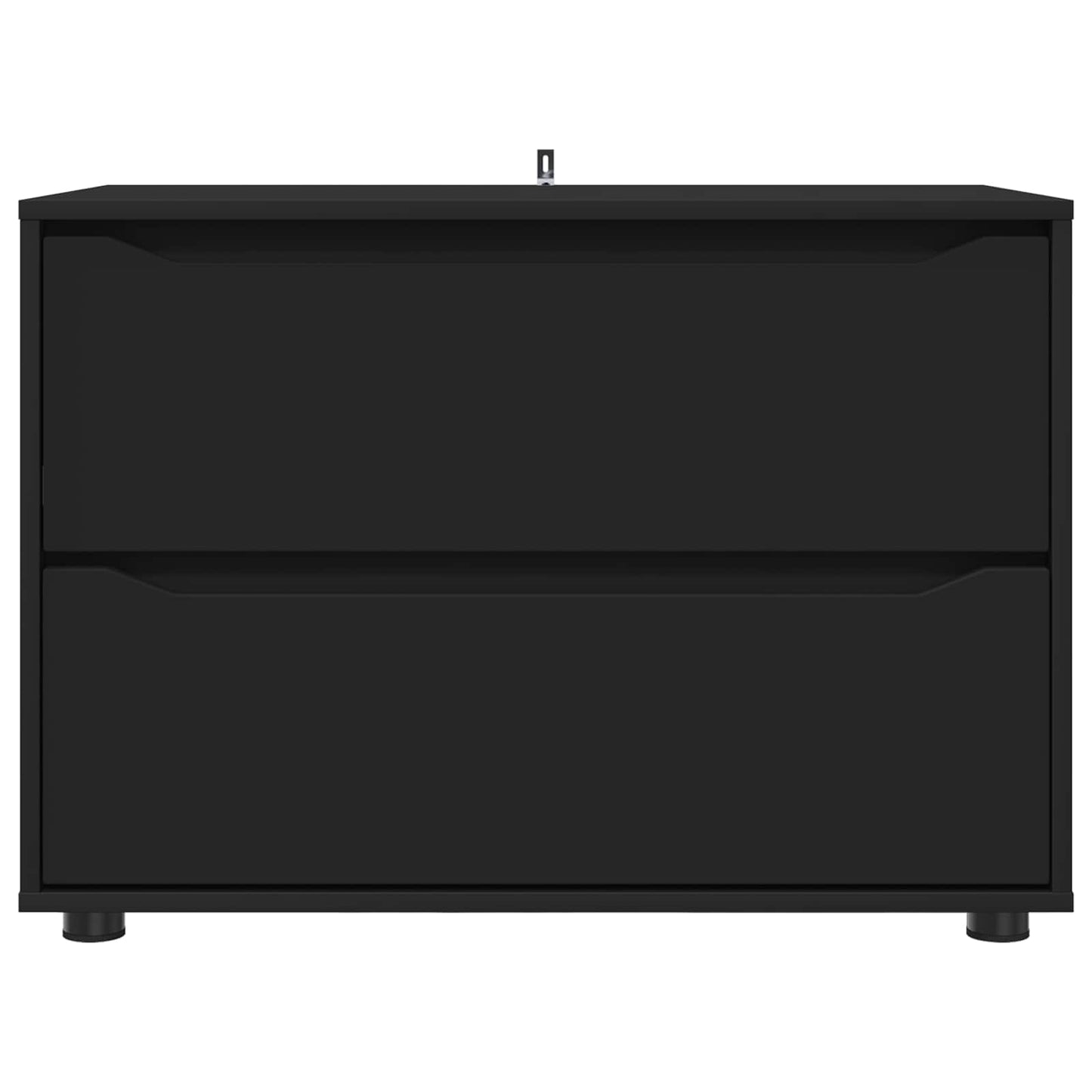 Opbevaringsskab Sort 80 x 48 x 57 cm Konstrueret træ